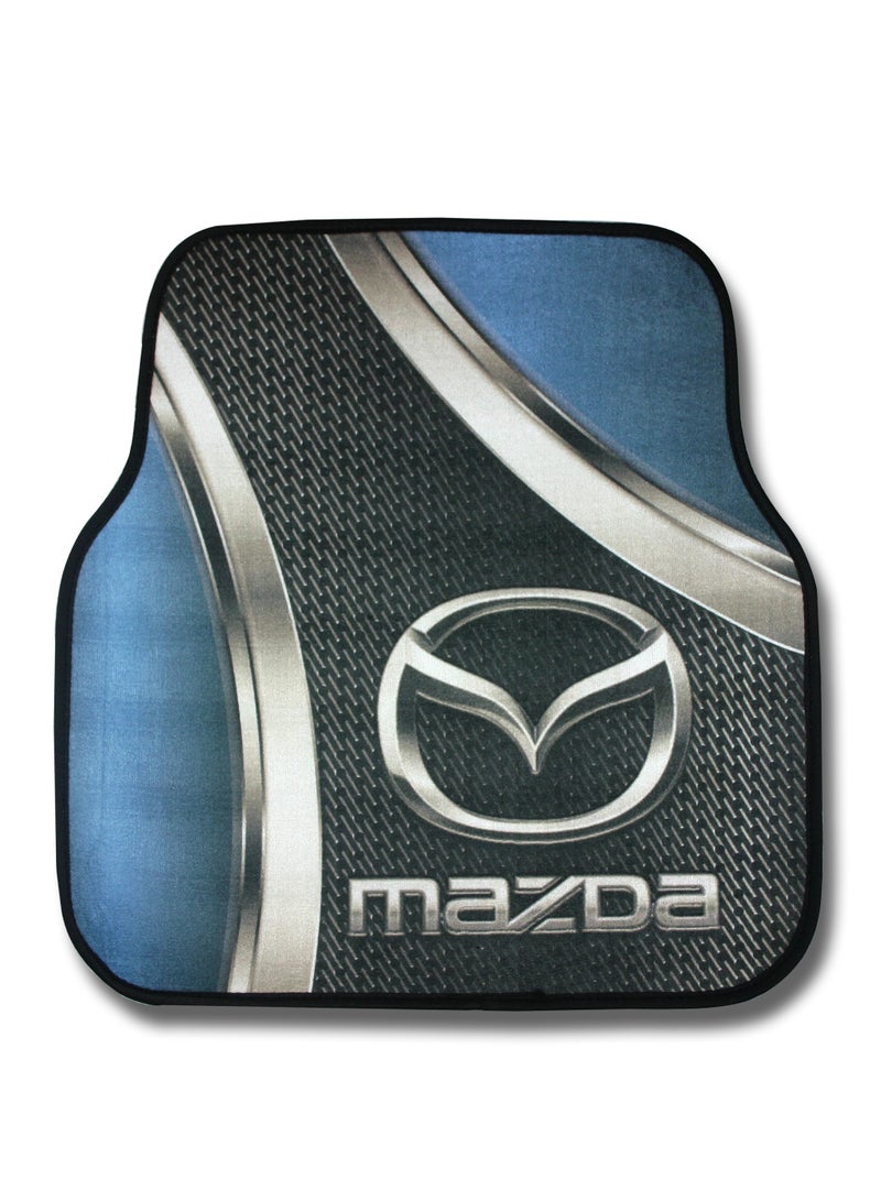Mazda Car Floor Mats 5 Pieces Set Anti Slip Heavy Duty Interior Protection Mats Custom Fit Style for Mazda Vehicles Durable PVC Material Easy Clean Waterproof Dust Mud Sand Protection Non Skid Backing for Daily Driving and Long Trips - Image 3
